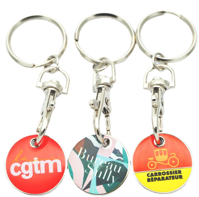 Best Selling Shopping Cart Metal Printed Trolley Coins 