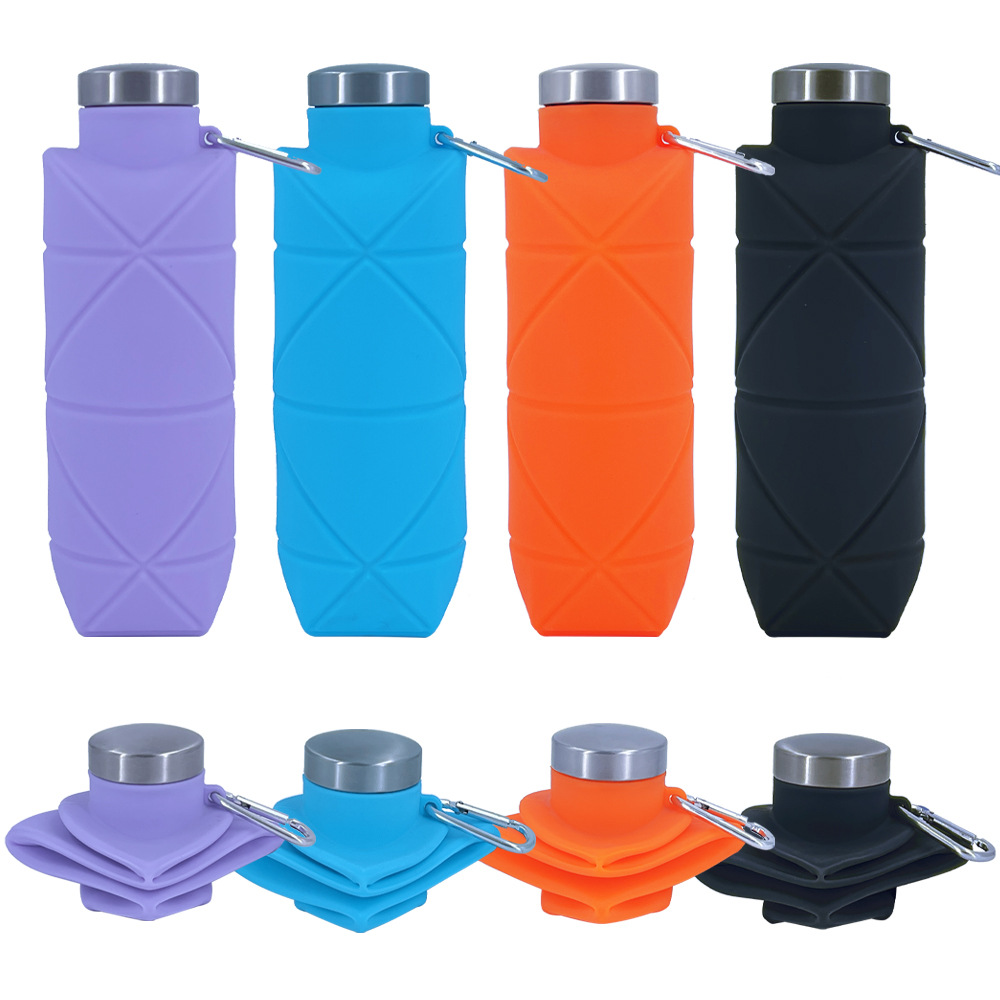 Silicone Foldable Drink Gym Travel Tumbler Cup 