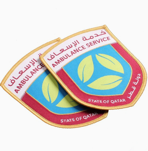 No MOQ Customized Logo Brand Garment Woven Emblem Patch