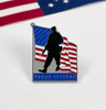Gold Plated Pride Clothing Accessory American USA Flag Pin