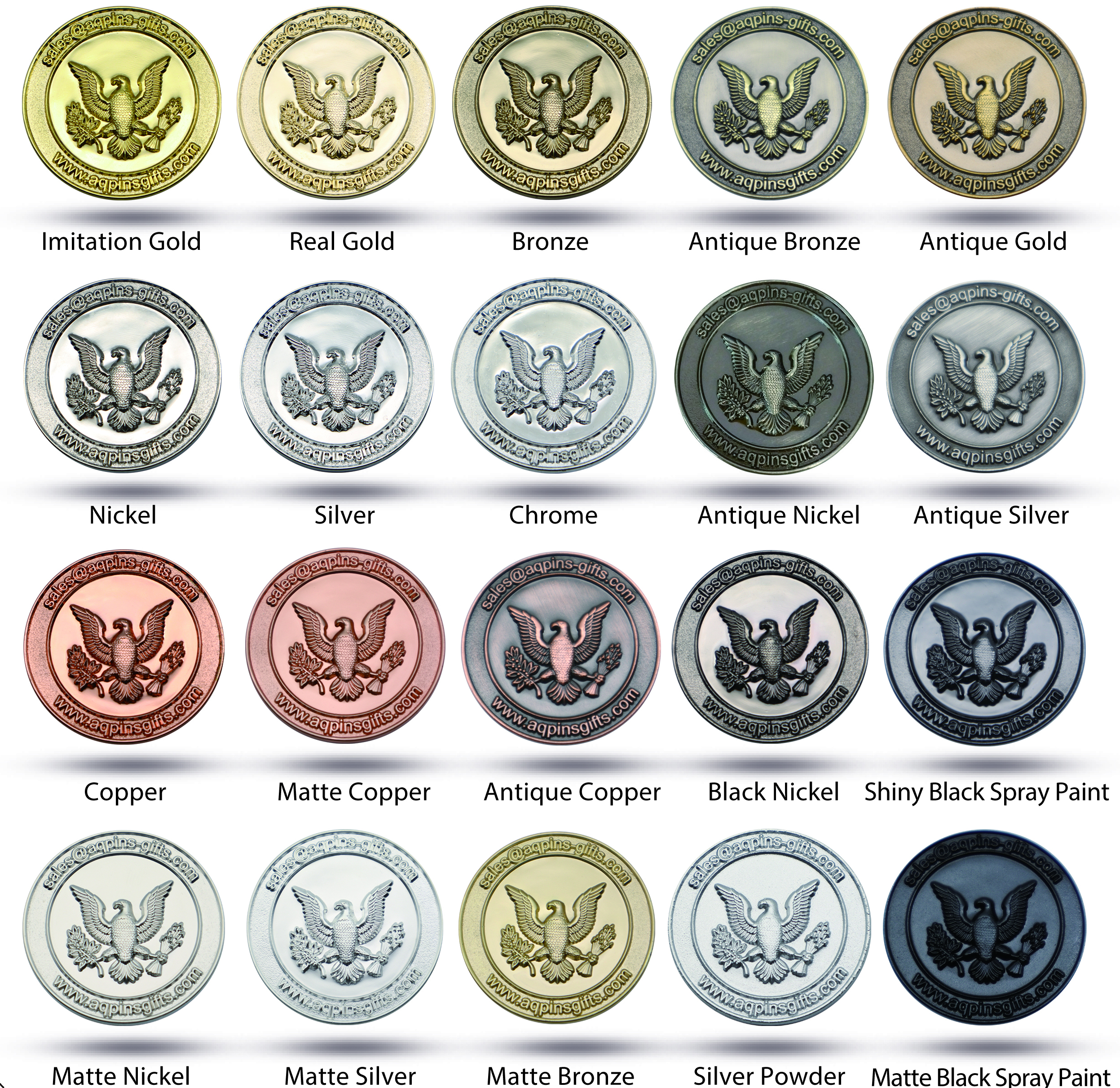 police badge finishing plating color 