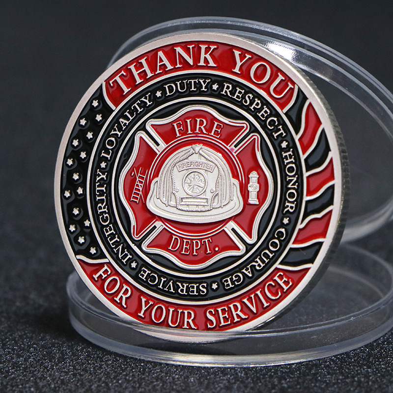 Firefighter Rescue Commemorative Challenge Coin