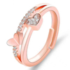 Fashion Jewelry Custom Metal Rhinestone Rings for Women