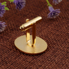 Custom Brass FIJI Police Gold Tie Clip & Silver Cufflinks