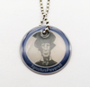 Geocaching Metal Trackable Token Tag with Hole & Ball Chain 