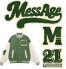 Wholesales Customized Letter Number Jacket Chenille Patch