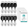 55*36mm Carabiner Secure Clip Retractable Plastic Badge Reel