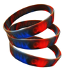 Hot Sale Customized Logo Swirled Silicone Wristbands