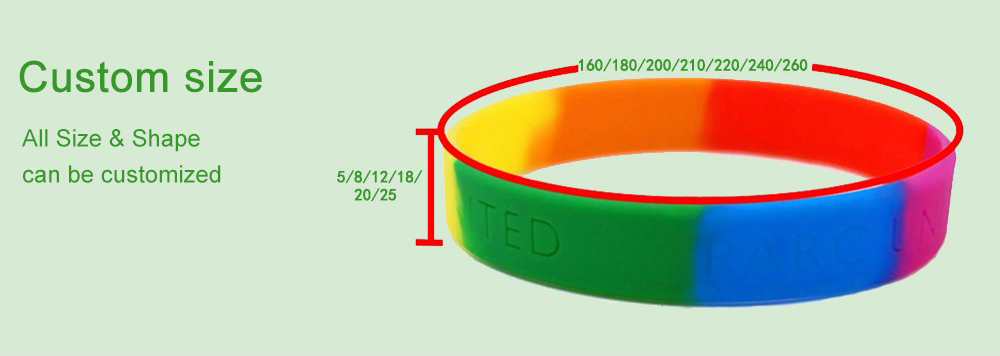  Segmented Silicone Wristbands