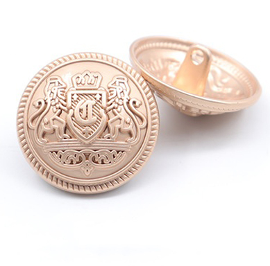 metal button matte rose gold