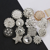Custom Logo Chanel Style Metal Buttons With Rhinestone