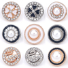 Custom Logo Chanel Style Metal Buttons With Rhinestone
