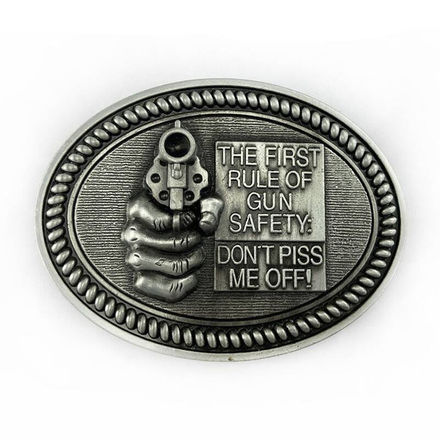 Promotional 3D Logo Gun Belt Buckle for Garment Accessories