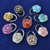 Custom Made Fashion Rose Flowers Women Snap Bag Hanger