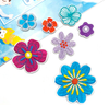 No MOQ Custom Fashion Multicolor Flower Embroidered Patches