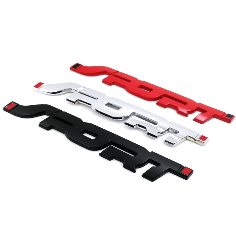 sport car metal logo sticker 
