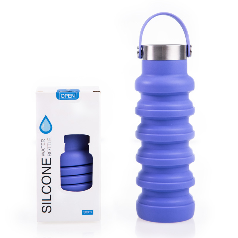 Silicone Foldable Drink Gym Travel Tumbler Cup 