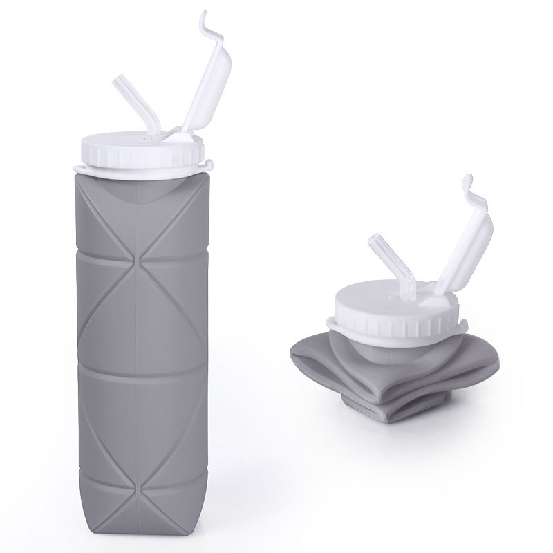 Silicone Foldable Drink Gym Travel Tumbler Cup 