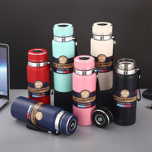 Stainless Steel Smart LED Temperature Display Vacuum Cup