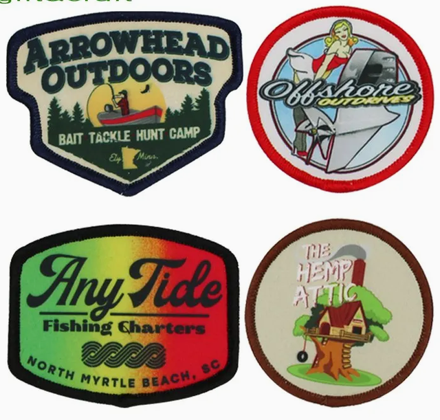 2024 Hot Sell Fashion Brand Logo Sublimation Printing Patch 