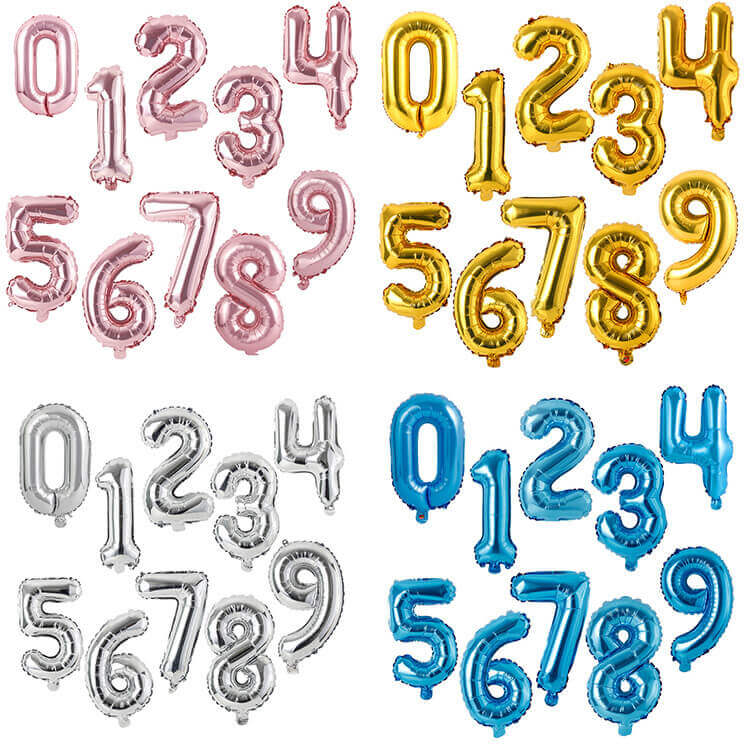 Foil Balloon-Numbers 0-9