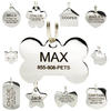 Personalized Metal Blank Name ID Tag for Dogs, Pets, Cats