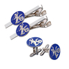 Cheap Custom Logo Tie Pin Cufflink with velvet box 
