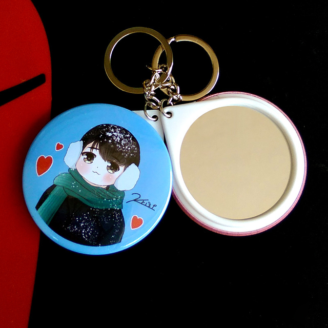 Make Your Own Design Exquisite Button Badge Mirro Keychain 