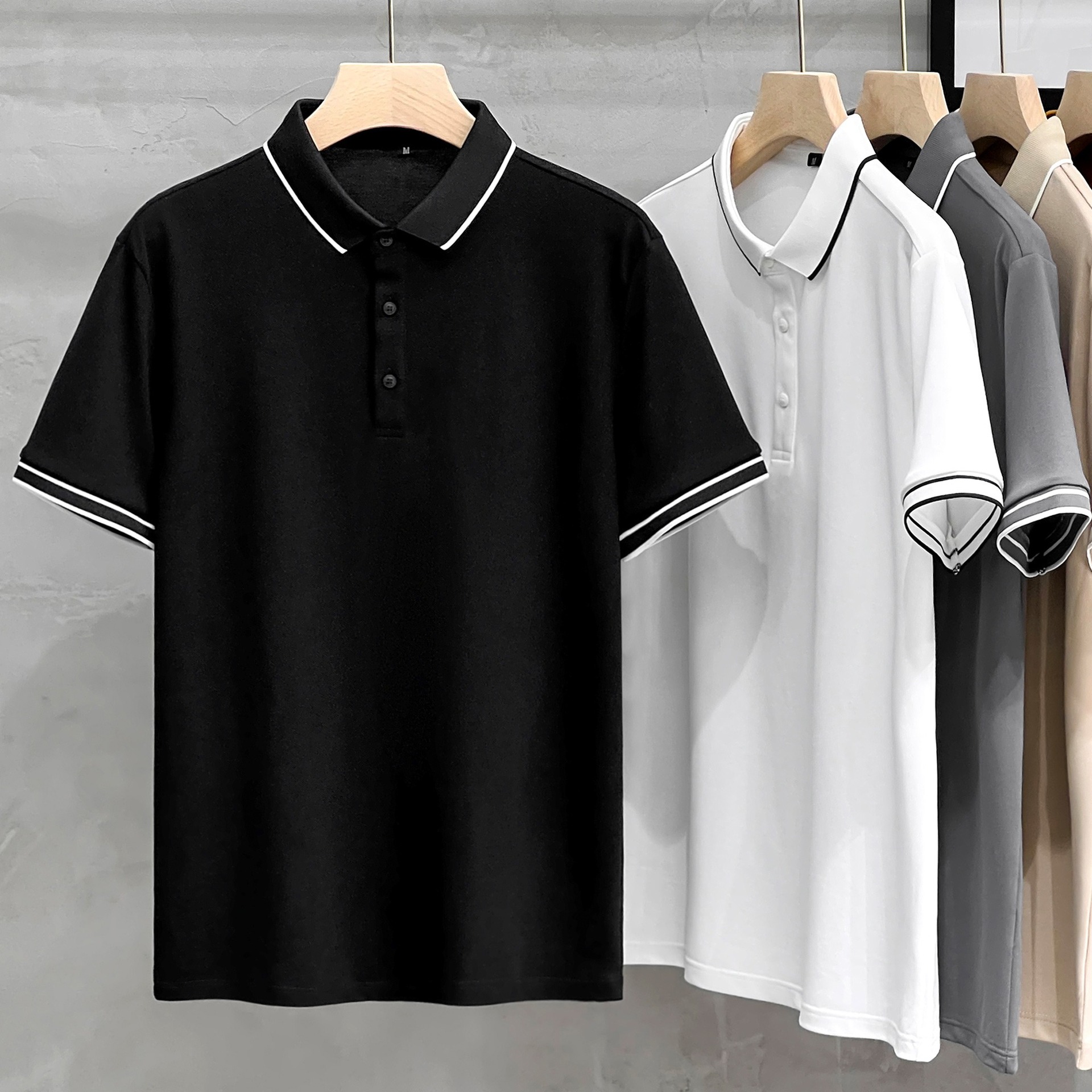 Business Restaurant Waiter Uniform Polo T-Shirt 