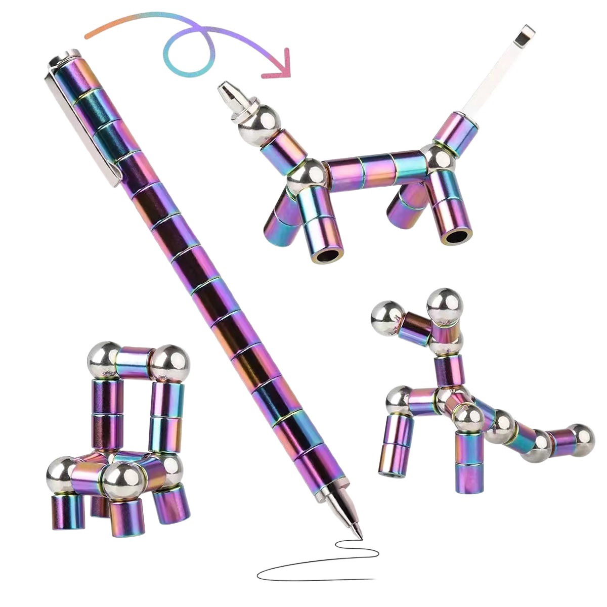 Magnetic Fidget Writing Ballpoint Pen