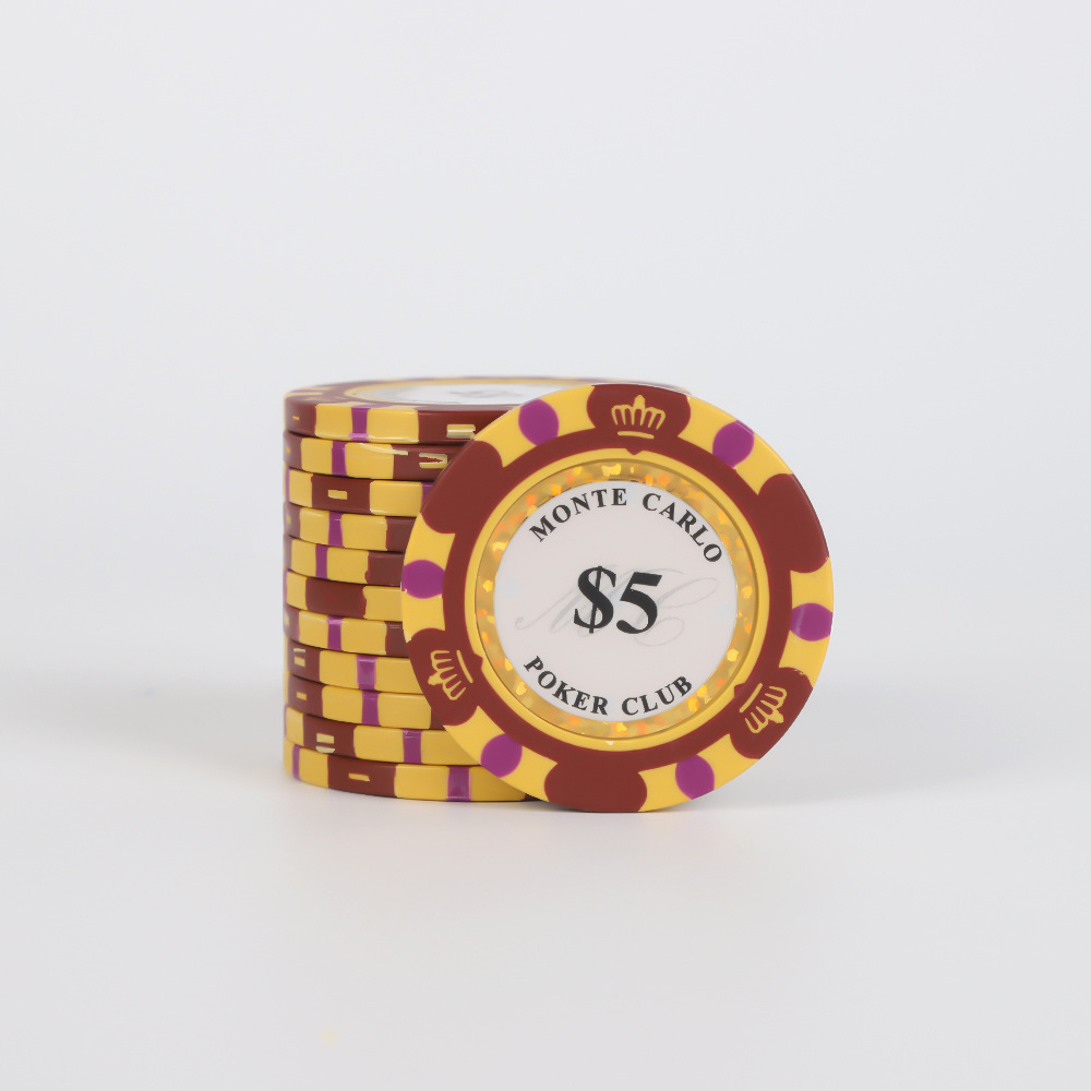 Round Clay Poker Clips