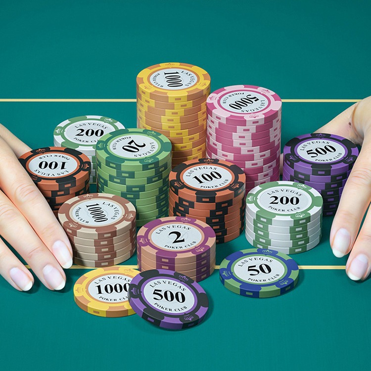 Round Clay Poker Clips 