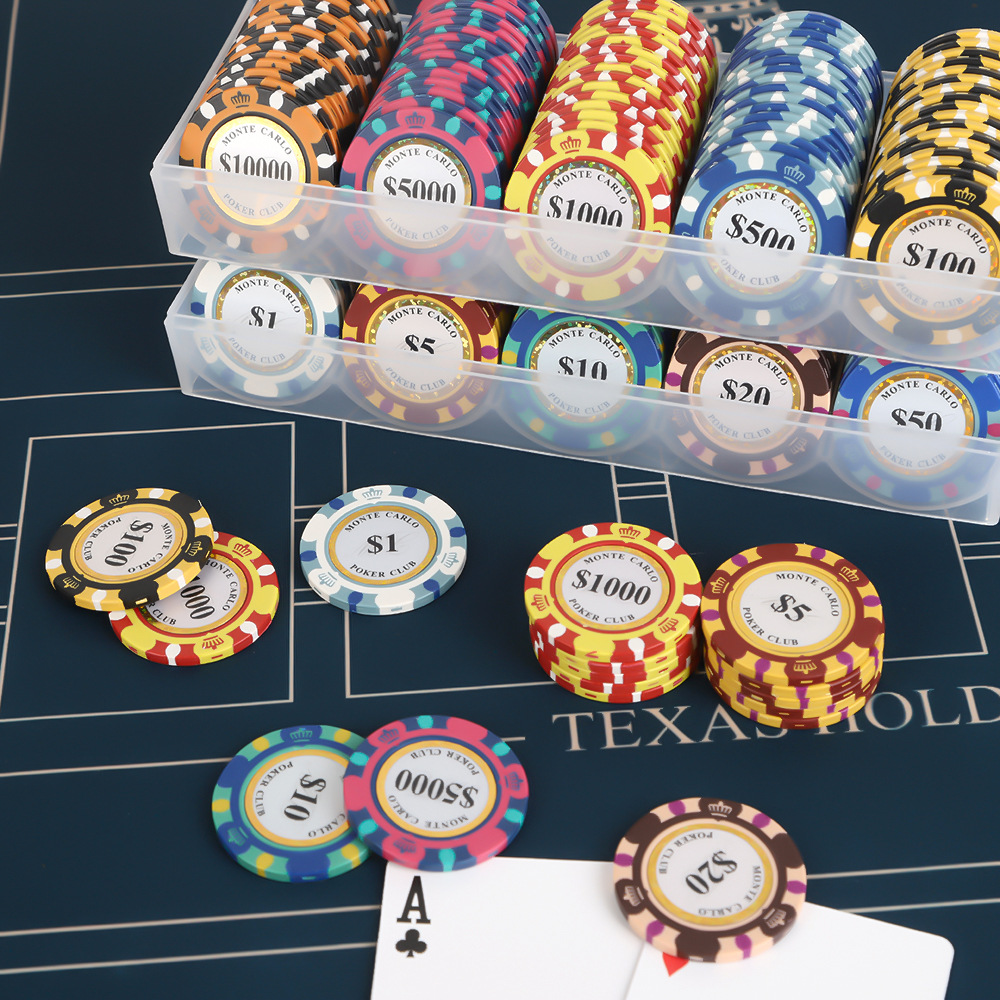 Custom Round Clay Poker Clips For Chess And Card Room 