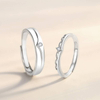 Valentine's Day Gift Jewelry 925 Sterling Silver Couple Ring