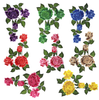 No MOQ Custom Fashion Multicolor Flower Embroidered Patches