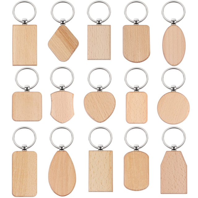 Custom Eco Friendly Promotional Gift Wooden Keychain