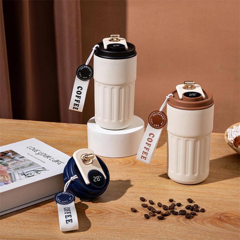 Stainless Steel Smart LED Temperature Display Vacuum Cup 