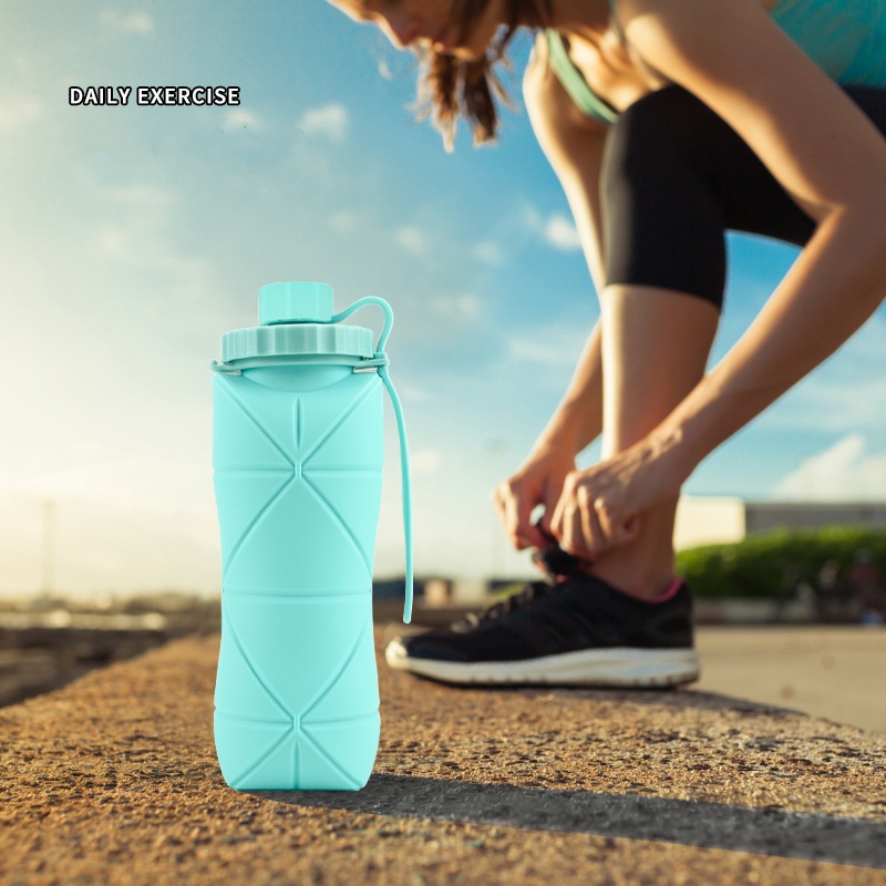 Silicone Foldable Drink Gym Travel Tumbler Cup