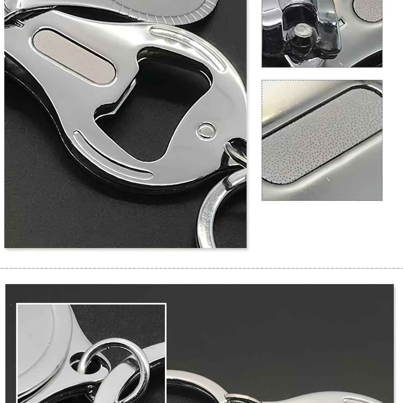 Bottle Opener Keychain Nail Clipper 