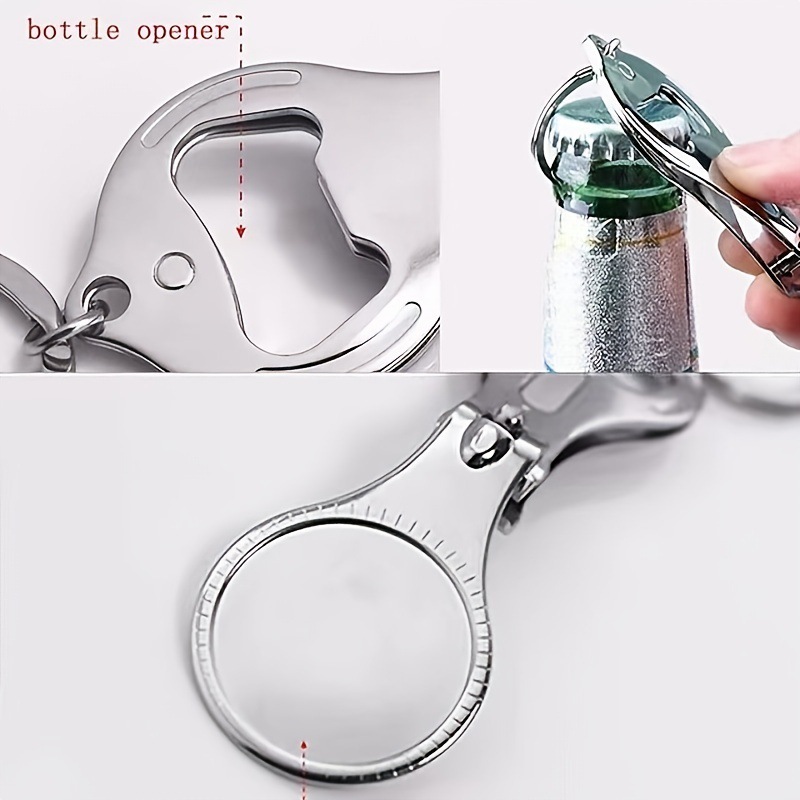 Bottle Opener Keychain Nail Clipper 