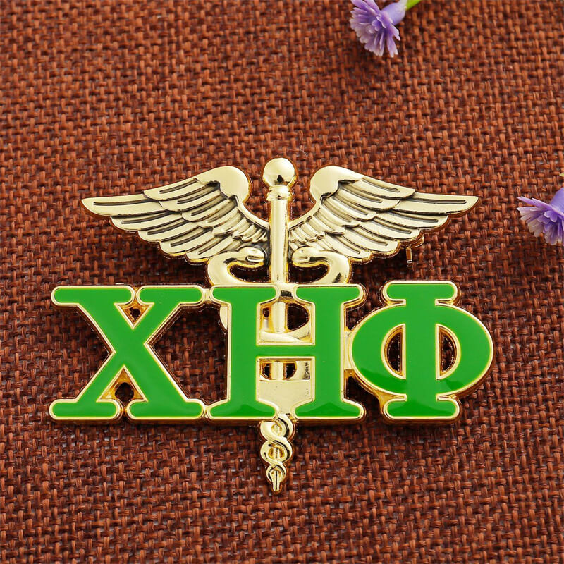 Chi Eta Phi Nurse Jewelry Rhinestone Brooch