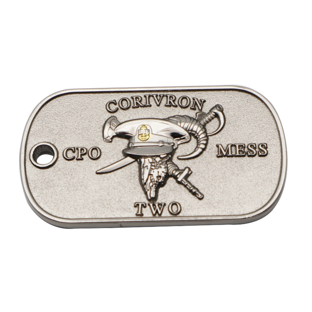 Metal Bahrain Dog Tags Challenge Coin with Gritty