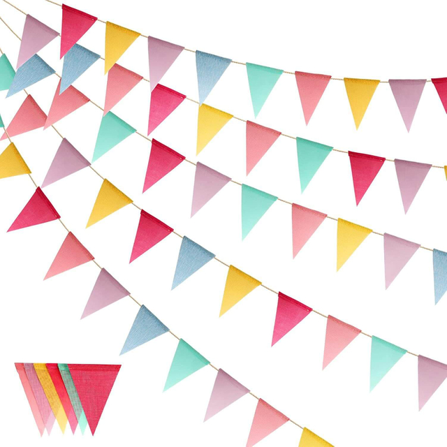 Custom Colorful Rectangle or Triangle National Flag Bunting