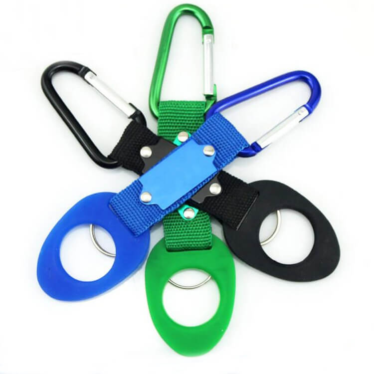 Carabineer with bottle opener