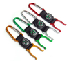 Outdoor Compass Carabiner Keychain with short lanyard