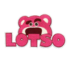 Custom Cute Pink Strawberry Bear Lotso Chenille Patch 
