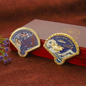 Special 3D Soft Enamel USA Naval Air Facility Atsugi Coin 