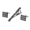 Jewelry Crystal diamond French cufflinks Men's Tie Bar Set