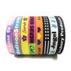 Hot Sale Customized Logo Swirled Silicone Wristbands