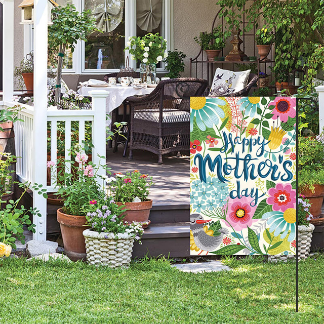 Double Layers Printing Custom Garden Flags for Home Outdoors